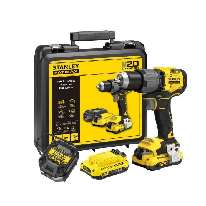 Perceuse d'impact Stanley SFMCD725D2K-QW 18 V 18V