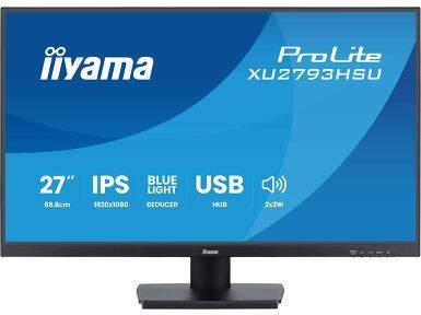 Ecran PC - IIYAMA - 27 - Full HD - 100Hz - Dalle IPS - 1ms - Prolite XU2793HSU-B7
