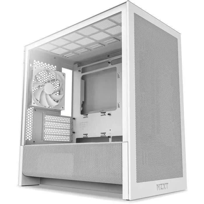Boitier moyen-tour micro-ATX - NZXT - H3 Flow - Blanc - Airflow remarquable - Support GPU grand format