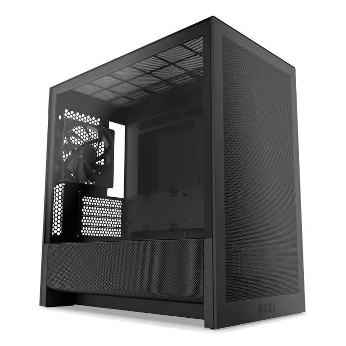 Boitier moyen-tour micro-ATX - NZXT - H3 Flow - Airflow remarquable - Noir - GPU grand format