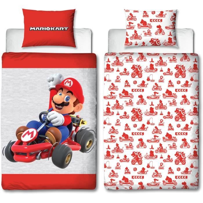 Parure de couette Mario Bros Multicouleur Lit 2 persones 2 Pièces