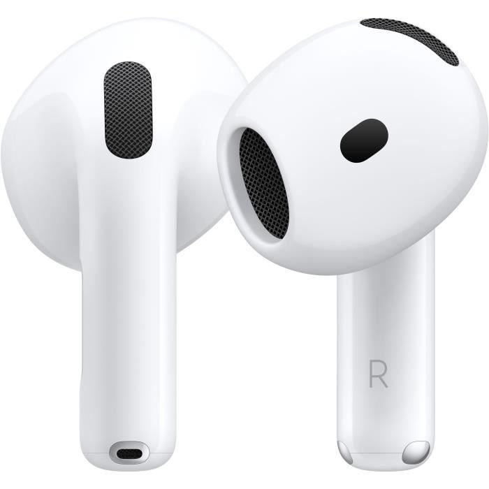 Apple AirPods 4 - Écouteurs sans fil avec micro - embout auriculaire - Bluetooth - blanc