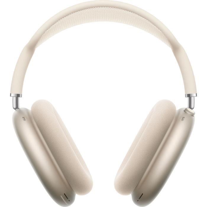 Apple AirPods Max - 2e génération - écouteurs avec micro - circum-aural - Bluetooth - sans fil - Suppresseur de bruit actif - lumière des étoiles
