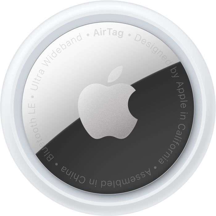 Apple AirTag - Balise Bluetooth anti-perte pour téléphone portable, tablette (pack de 4) - pour iPhone/iPad/iPod