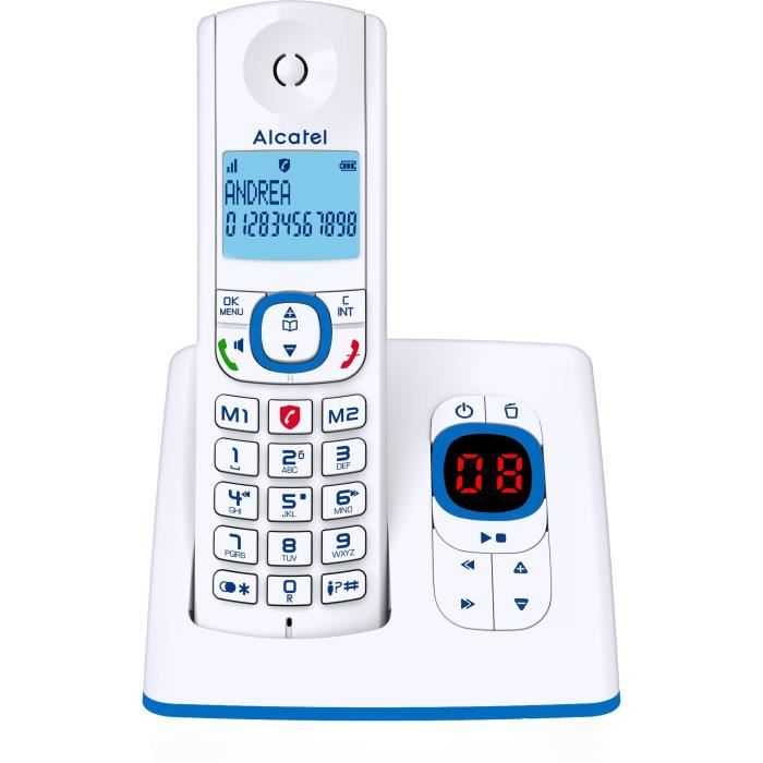 Téléphone fixe Alcatel Alcatel F530 Voice FR BLU Bleu Bleu/Blanc