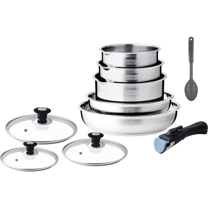Batterie de Cuisine Arthur Martin AM4485 10 Pièces