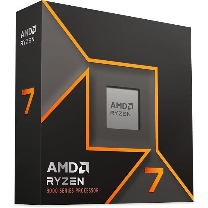 AMD Ryzen 7 9700X - 3.8 GHz - 8 cœurs - 16 filetages - 32 Mo cache - Socket AM5 - PIB/WOF