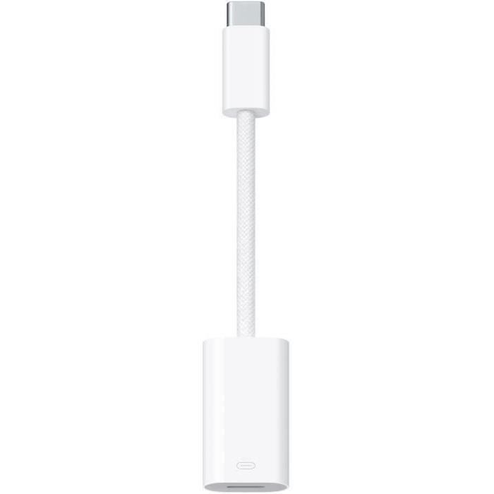 Câble USB-C vers Lightning Apple MUQX3ZM/A Blanc
