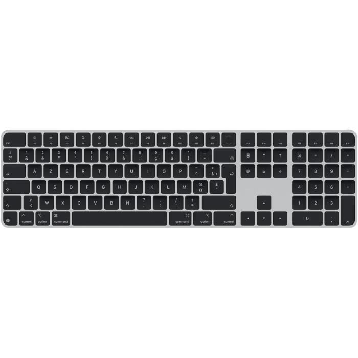 Apple Magic Keyboard with Touch ID and Numeric Keypad - Clavier - USB-C - sans fil - Bluetooth - AZERTY - Français - clés noires