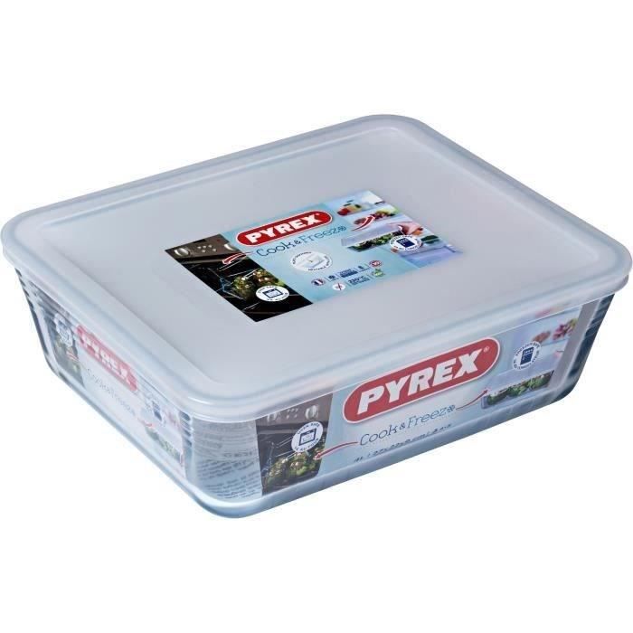 Plateau avec couvercle Pyrex 244P000/5013 Blanc Polyuréthane 4 L