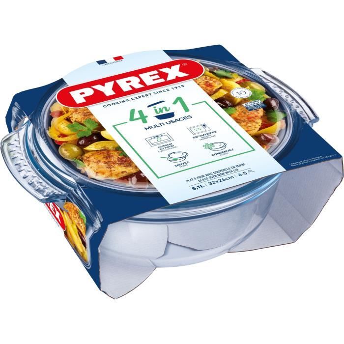 Casserole avec Couvercle en Verre Pyrex 118A000/5043 Transparent verre