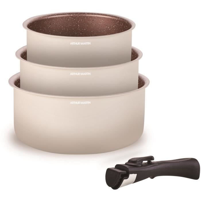 Batterie de Cuisine Arthur Martin AM2655 Beige
