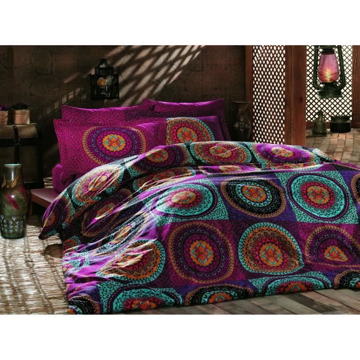 Parure de couette Multicouleur 220 x 240 cm
