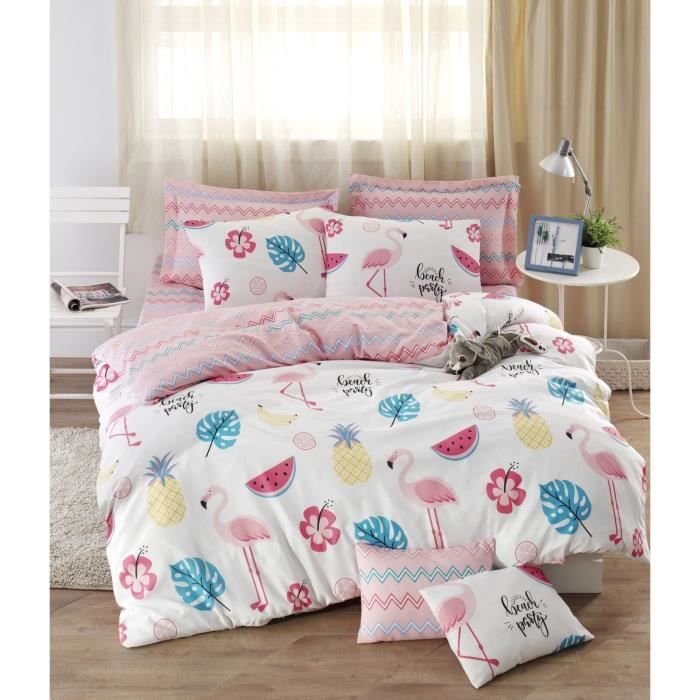 Parure de couette Blanc Lit king size 3 Pièces