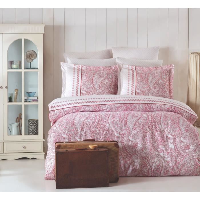 Parure de couette Rose Lit king size 3 Pièces