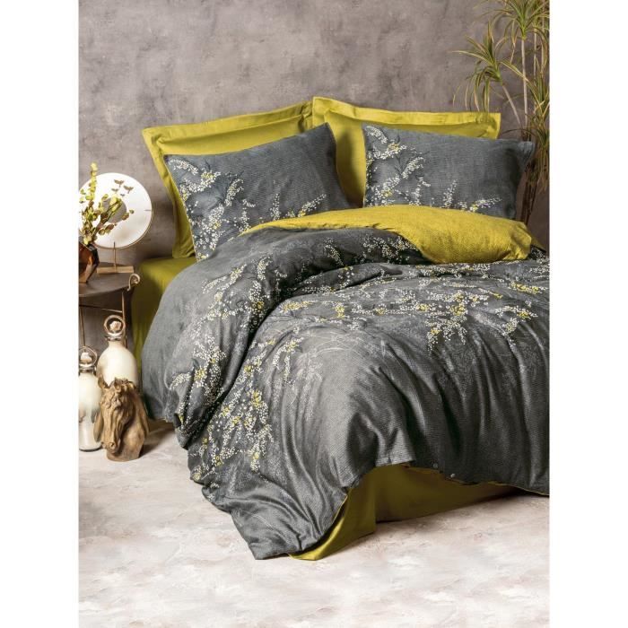 Parure de couette Gris 220 x 240 cm