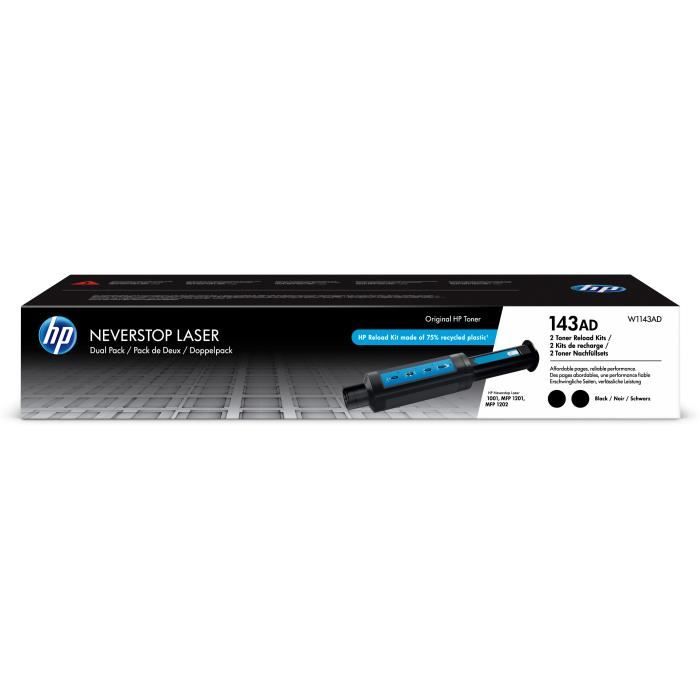 HP 143AD - Pack de 2 - noir - recharge de toner - pour Neverstop 1001, 1202, Neverstop Laser 1000, MFP 1200, MFP 1201, MFP 1202