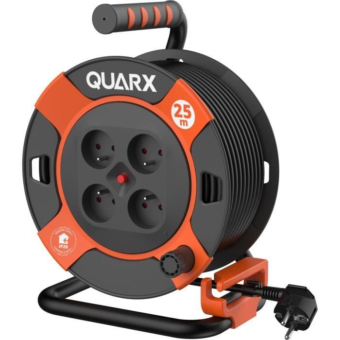 Câble de Rallonge QUARX H05VV-F Noir 25 m