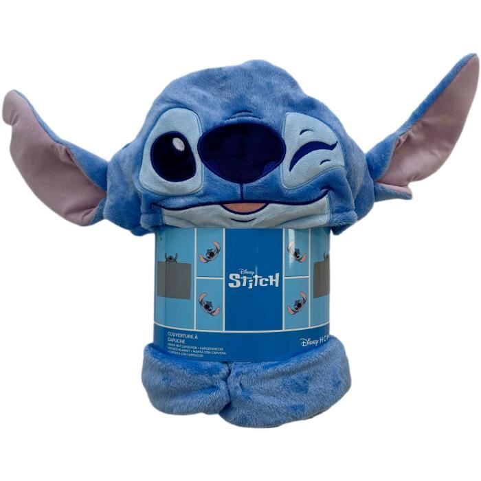 Couverture Stitch Bleu animaux
