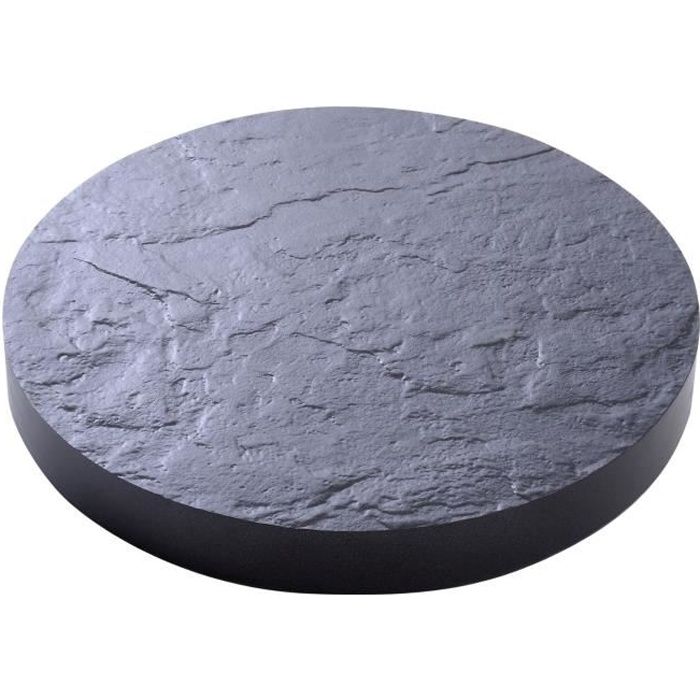EDA Support a roulettes - Ø 30 cm x H 5 cm - Gris ardoise
