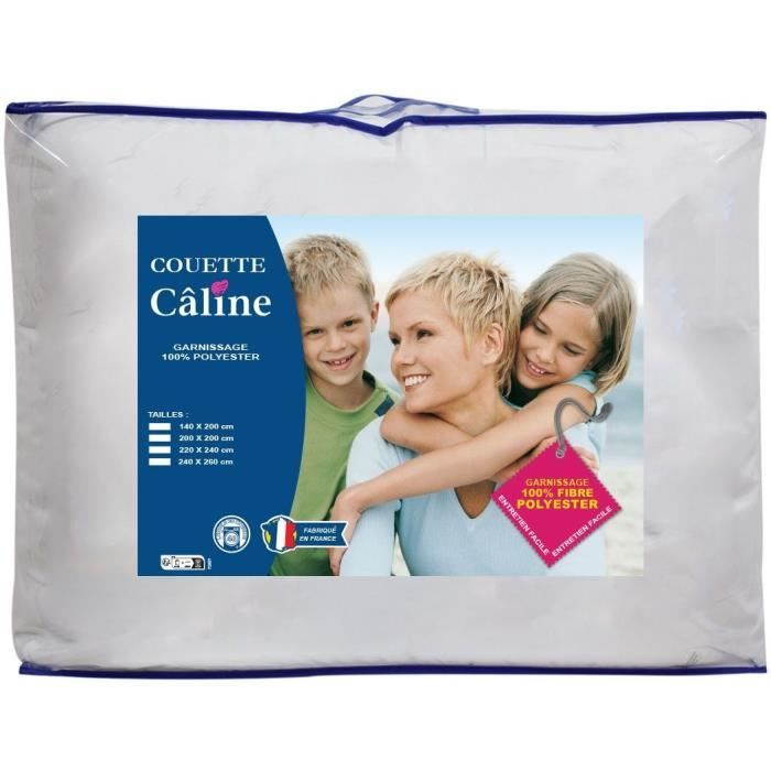 Couette légère Blanc 250 g/m² 140 x 200 cm