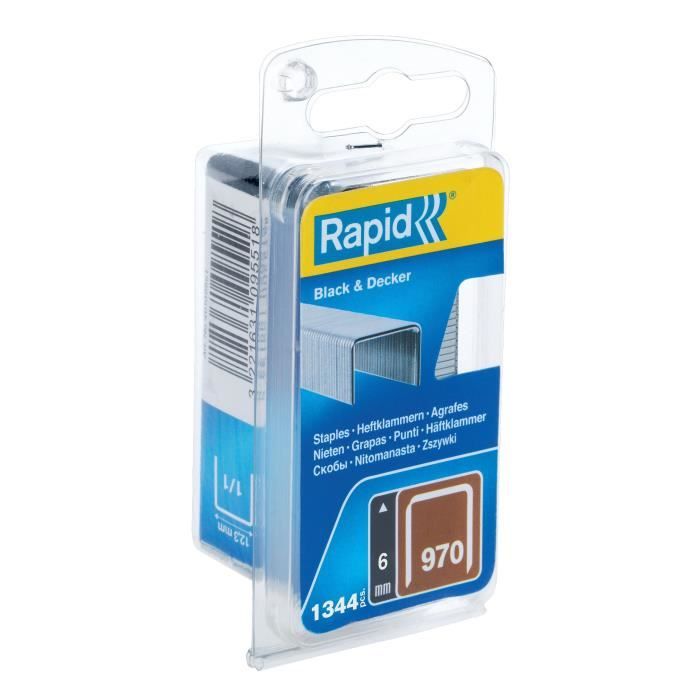 Agrafes en fil plat - RAPID - n°970/06mm - Blister 1344 - (40109549)