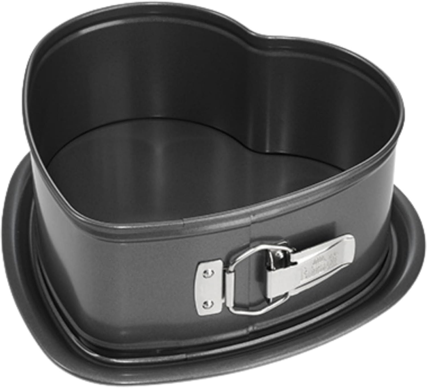 Moule coeur a fond amovible  - BIRKMANN - EASY BAKING - Acier carbone - Anti adhésif - 26,5 x 25 x 9 cm