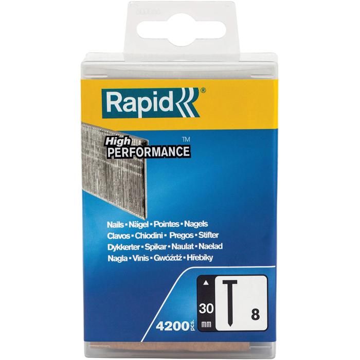 Pointe n°8 Rapid Agraf - RAPID - 30mm - Gris - pour la menuiserie