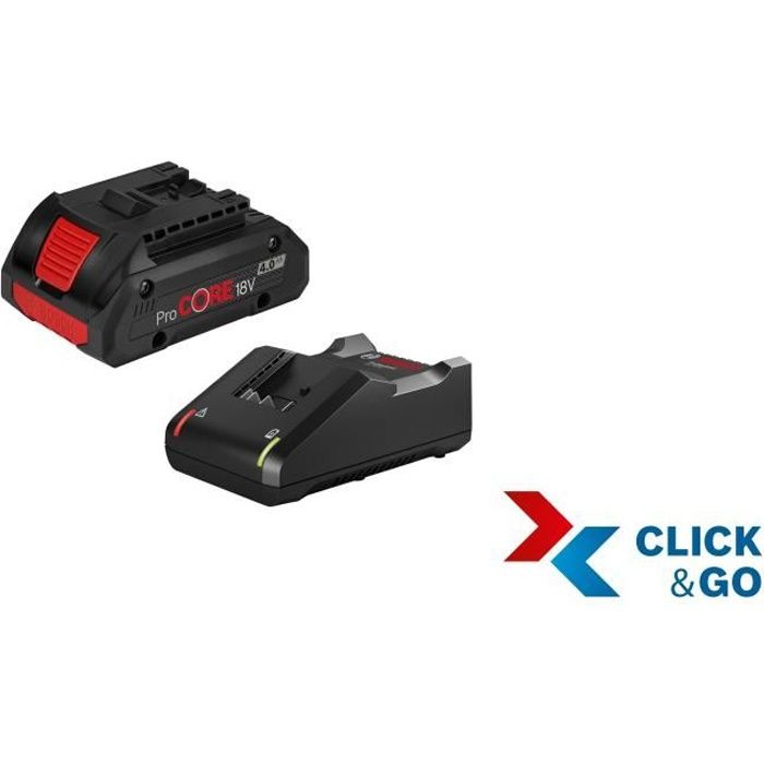 Kit chargeur et batterie rechargeable BOSCH ProCORE 4 Ah 18 V