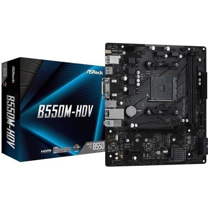 Carte Mère ASRock B550M-HDV (AM4) Micro ATX