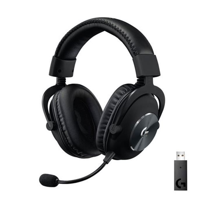 Logitech G Pro X - Micro-casque - circum-aural - LIGHTSPEED - sans fil - isolation acoustique