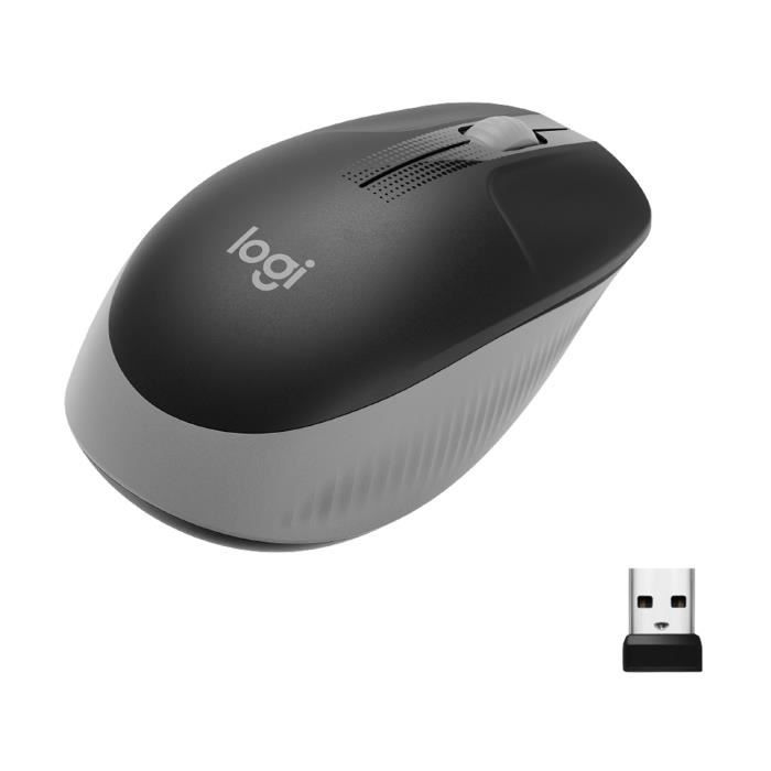Souris sans fil Logitech M190 (Noir/Gris)