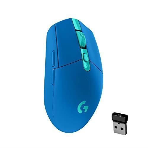 Logitech G G305 - Souris - optique - 6 boutons - sans fil - 2.4 GHz - récepteur sans fil USB - bleu