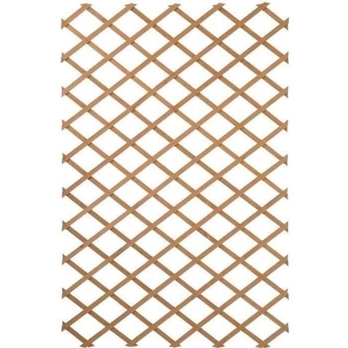 Treillis extensible en bois 100 x 200 cm Nature
