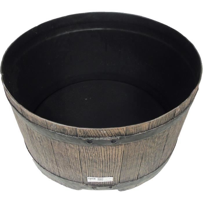 Récupérateur d'eau - NATURE - Baril - 30,5x58 cm - Marron - 120L