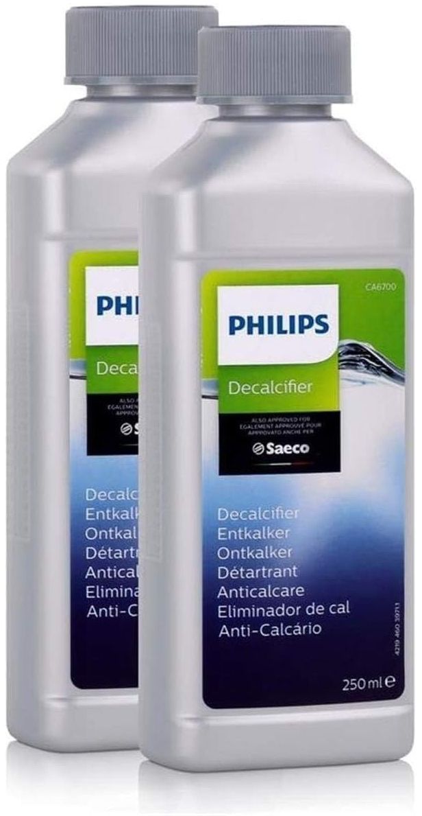 Détartrant machine a café - PHILIPS - CA6700/22 - compatible cafetieres Philips & Saeco - x2 bouteilles de 250ml