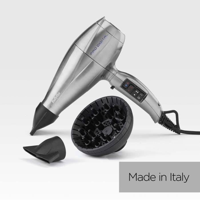 Sèche-cheveux Babyliss Pro Digital 6000E 2200 W 2200 W Argenté