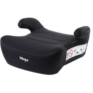 Siege réhausseur auto - BBGO - Kissyrider - 6 a 12 ans - I-SIZE 125-150 cm - Ceinturé - Noir - Déhoussable et lavable