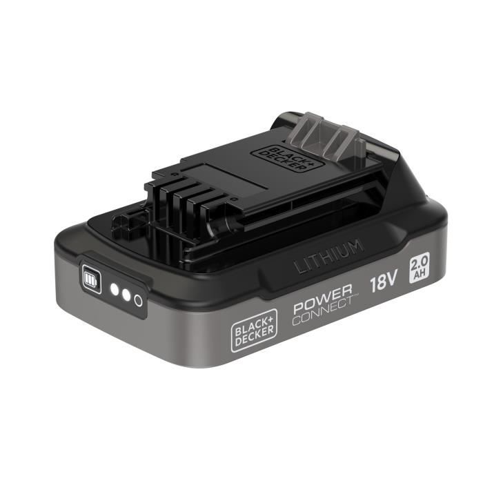 Batterie 18V 2Ah - BLACK&DECKER - BDL2018S-XJ - Avec indice de charge