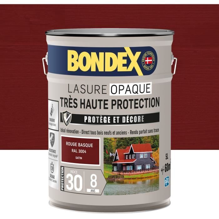 Peinture d'Apprêt Bondex rouge Satiné 5 L