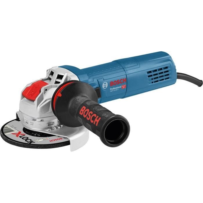 Meuleuse angulaire - BOSCH PROFESSIONAL - GWX 9-125 S - 900 W - Disque 125 mm - Alimentation électrique