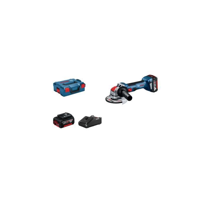 Meuleuse angulaire - BOSCH PROFESSIONAL - GWX 18V-7 - 125 mm - 2 batteries 4,0Ah - L-Boxx