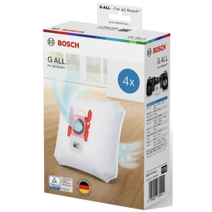 Sac de Rechange pour Aspirateur BOSCH 28632360 4 Unités