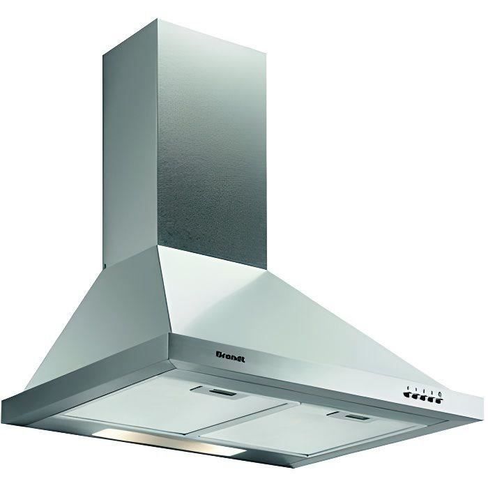 Hotte standard Brandt AD1006X 80W 600 m3/h Acier inoxydable (60 cm)