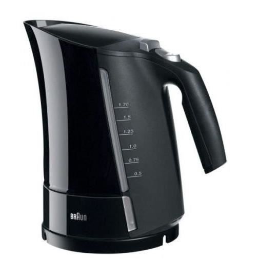 Bouilloire Électrique avec Voyant LED Braun 533631 1,7 L Noir Plastique 3000 W 1,7 L