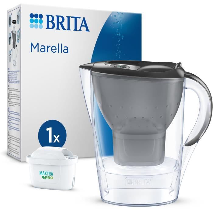 Carafe Filtrante Brita Carafe Marella Graphite Plastique 2,4 L