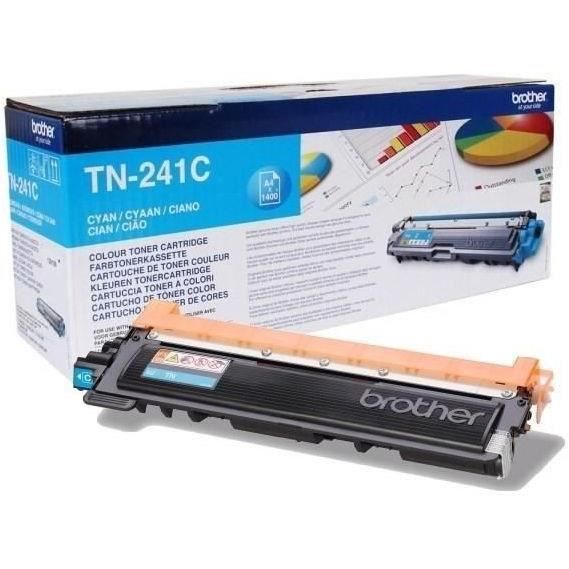 Brother TN241C - Cyan - original - cartouche de toner - pour Brother DCP-9015, DCP-9020, HL-3140, HL-3150, HL-3170, MFC-9140, MFC-9330, MFC-9340