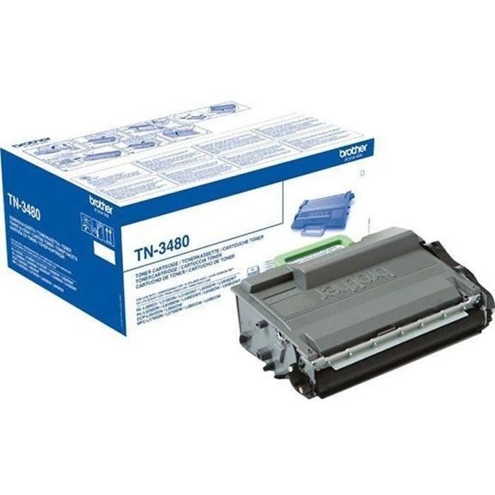 Brother TN3480 - À rendement élevé - noir - original - cartouche de toner - pour Brother HL-L5000, L5100, L5200, L6200, L6300, L6450, MFC-L5700, L6800, L6900, L6950, L6970