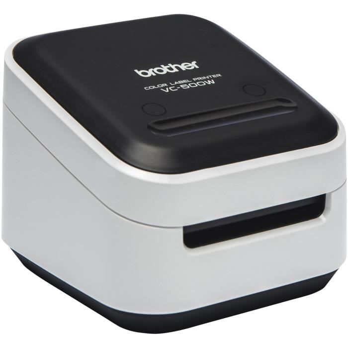 Brother VC-500W - Imprimante d'étiquettes - couleur - thermique direct - Rouleau (5 cm) - 313 ppp - jusqu'à 8 mm/sec (mono) / jusqu'à 8 mm/sec (couleur) - USB 2.0, Wi-Fi(n) - outil de coupe