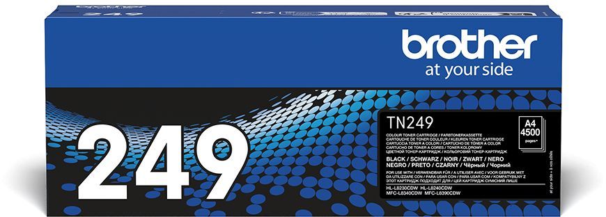 Toner noir trés haute capacité Brother TN249BK - 4500 pages
